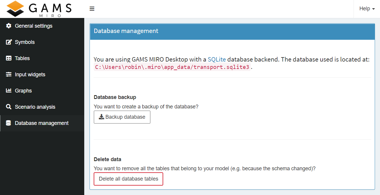 Database management