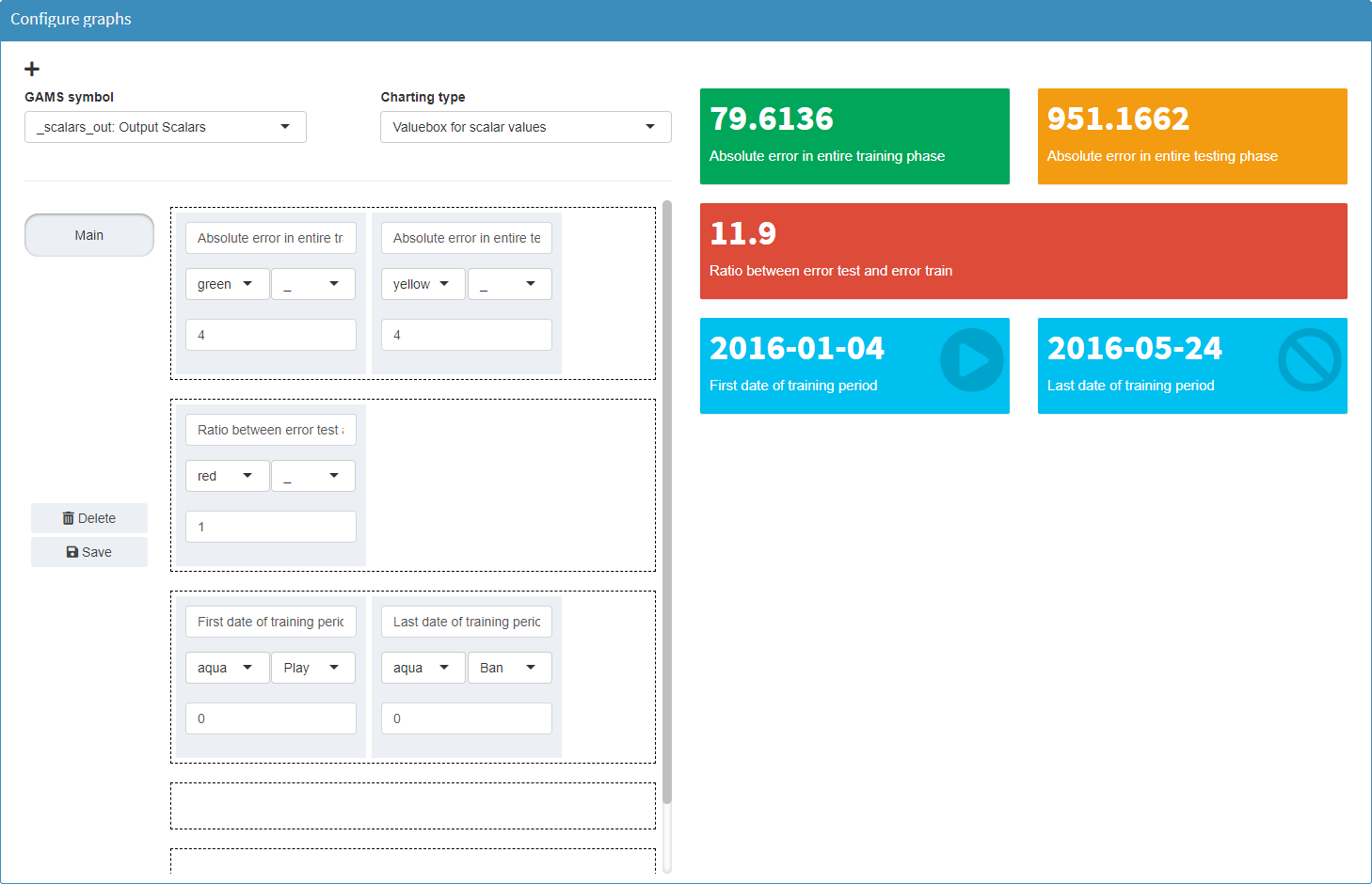 Valuebox configuration