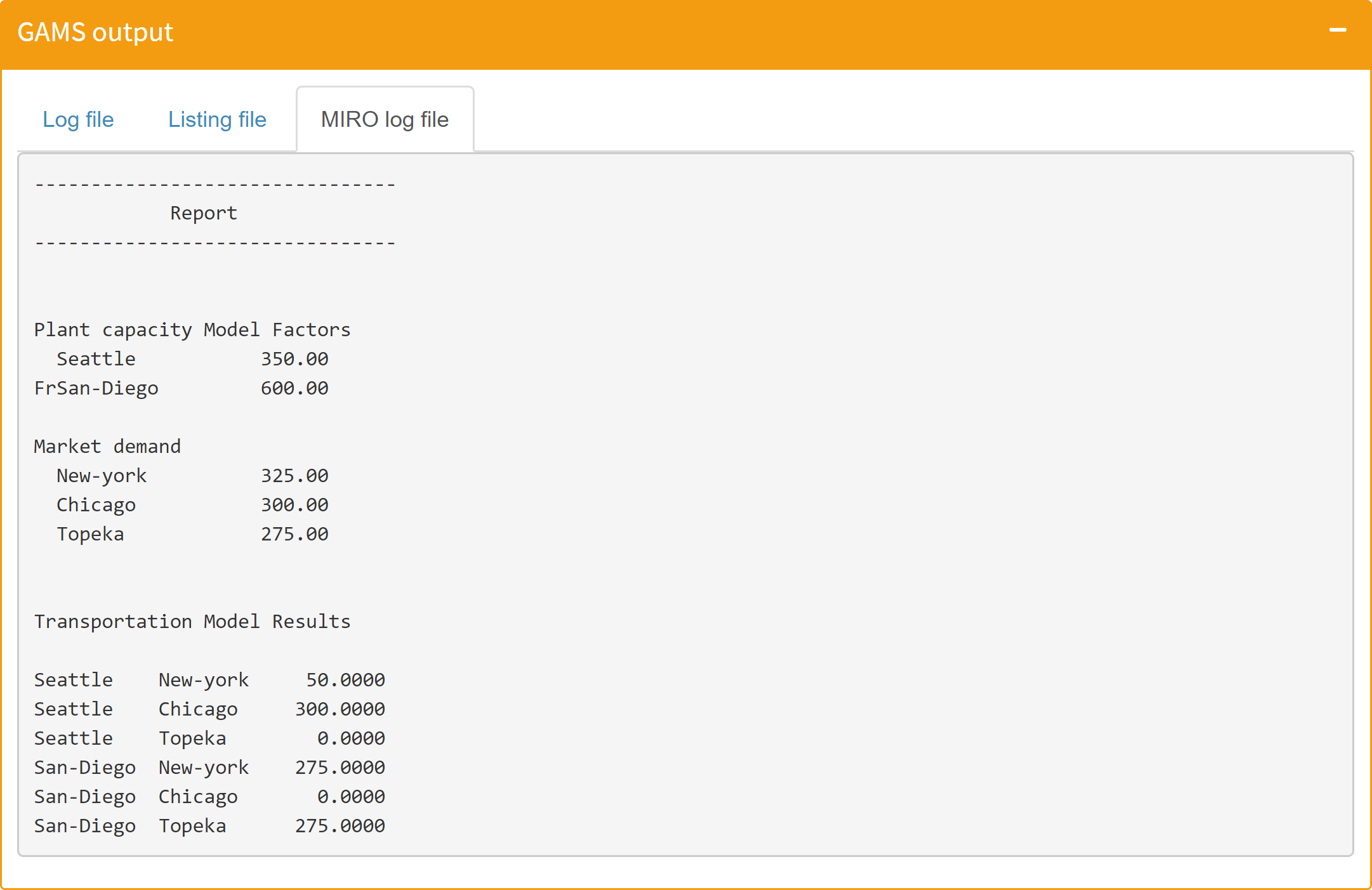 Configure a custom log file in MIRO