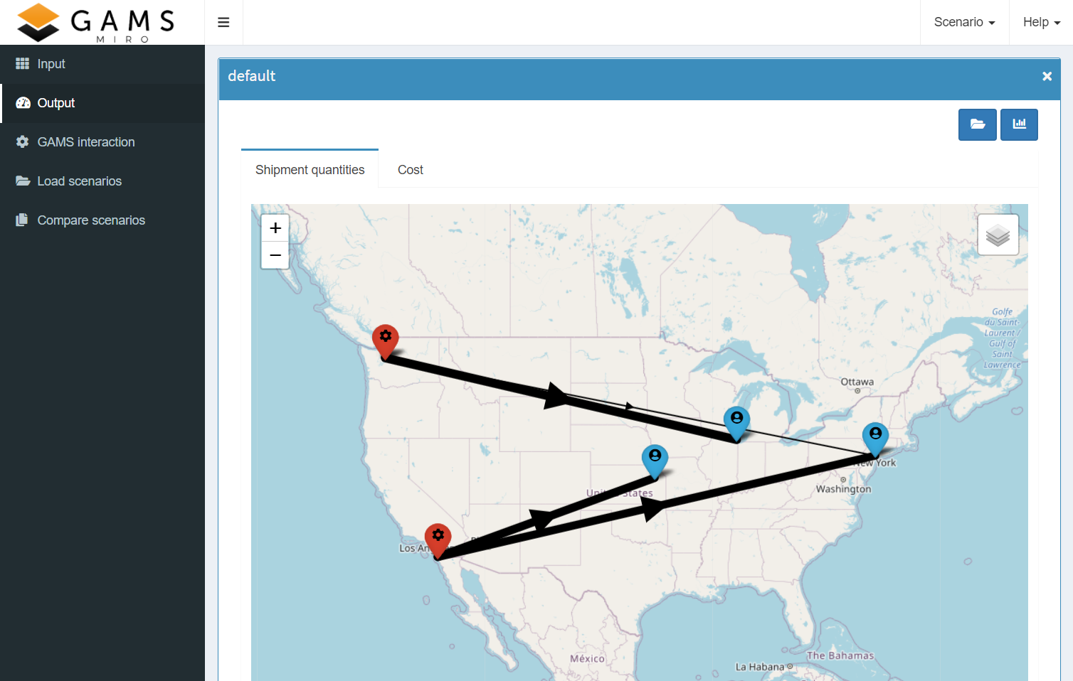 Configured map